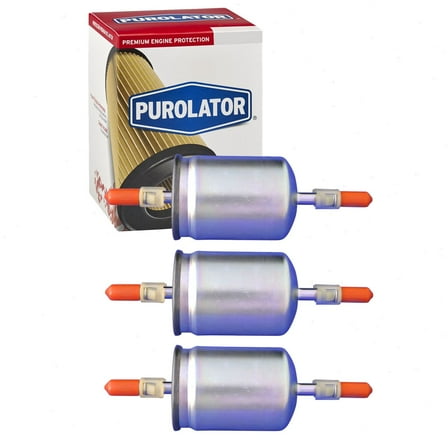 3 pc Purolator F65217 Fuel Filters for 043-1036 1X43-9155-A 1X43-9155-AA 2512-1074 25121074 25121082 25121129 25121353 25160729 25161062 25161333 25313359 3078 3199 33078 33199 33425 3425 46403932