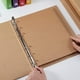 thumbnail image 5 of Carpeta A5 Kraft Carpeta de anillas A5 Carpeta de anillas A5 recargable 6 anillas para añadir regalo, 5 of 5