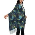 thumbnail image 5 of Cauagu Cartoon Dinosaur Print Women Wrap Shawl tassels Scarves Retro Scarf 77.6"X28.3", 5 of 8