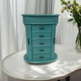 thumbnail image 5 of Hives and Honey Cari Jewelry Chest Jewelry Box for Women, Turquoise, 5 of 8