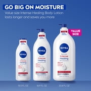 NIVEA Intense Healing Body Lotion for Very Dry and Itchy Skin, 72-Hour Moisturizer, Value Size 33.8 fl oz