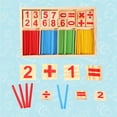 thumbnail image 4 of Greensen Colorful Wooden Baby Preschool Math Educational Toys Building Blocks Counting Sticks , Preschool Toys, Math Manipulatives, 4 of 8