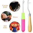 thumbnail image 4 of Xingzhi Dreadlocks Crochet Hooks Hair Weaving Tool for Braid Hair Carpet Making, 4 of 9