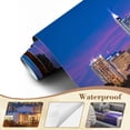 thumbnail image 4 of Wallpaper Skyline North Peel and Stick Wall Murals 69"H x 96"W Removable PVC Wall Paper Self-Adhesive Wall Paintings Art Decor for Bedroom Living Room, 4 of 7