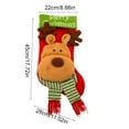 thumbnail image 3 of Décorations de Bas de Noël, Sacs Cadeaux Festifs Père Noël en Polyester, Porte-Bonbons Colorés Rouges et Verts pour Cadeaux et Célébrations de Noël pour Enfants, 3 of 6