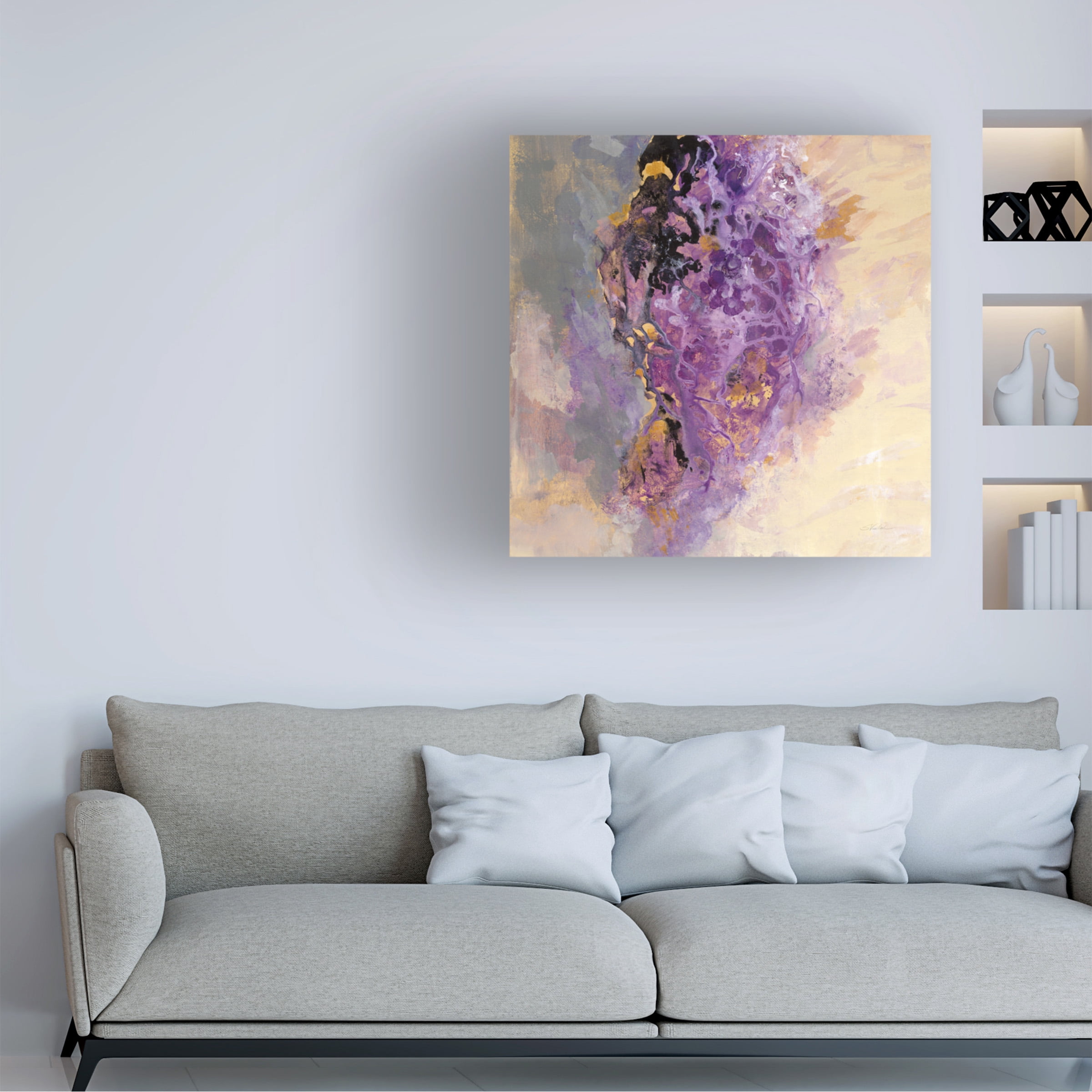 Silvia Vassileva 'Amethyst' Canvas Art