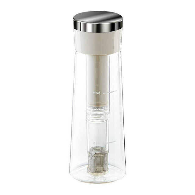 750ML Cold Brew Coffee Pot 2-minute Cold Brew Pitcher with Stainless Steel Filter for Home Use Iced Coffee Tea Kettle