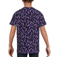 thumbnail image 5 of Wukai Lavender Flowers Youth Unisex Short Sleeve T-Shirt for Boys, Girls, Teens, and Kids-Medium, 5 of 7