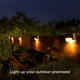 thumbnail image 5 of Paquete de 4 luces solares para escalones: para cubiertas, muelles, escalones, porches, pasillos, escaleras y barandillas, 5 of 5
