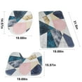 thumbnail image 3 of Bathroom Rugs Set 3 Piece Carpet, Superabsorbent Chenille Washable Bathroom Rug, Geometric Stylish Bathroom Carpet, Toilet Rug, 3 of 7