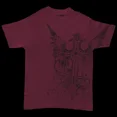 thumbnail image 2 of Camiseta holgada de algodón con cuello redondo y manga corta estilo Harajuku para parejas, con estampado retro gótico Y2K, de gran tamaño, 2 of 5