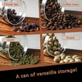 thumbnail image 3 of Beslands 40oz Vacuum Coffee Canister with Airtight Lid Glass Coffee Bean Storage Container for Candy Sugar Nuts Spices 42oz Black, 3 of 8