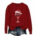 thumbnail image 2 of ‌FDGIU Women's Christmas Sweatshirt 2025 – Fleece Lined Pullover, Merry & Bright Holiday Top, 2 of 3