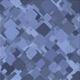 thumbnail image 1 of Ahgly Company Tapis d'Intérieur Lavable en Machine Carré Transitionnel Bleu Ciel, 7 Pieds Carré, 1 of 7