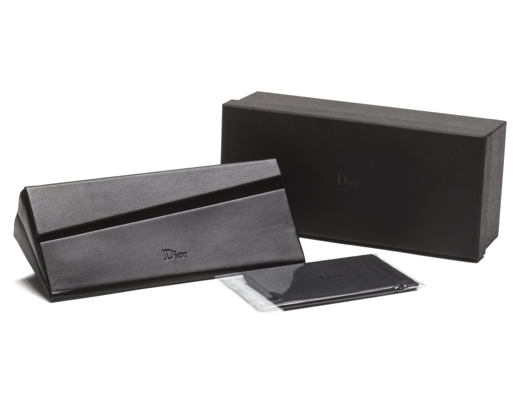 Dior Black Sunglasses in case and box Christian Dior Black Acetate DiorSignature R1U Oversized  main image 3