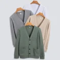 thumbnail image 1 of BROWON New Knitted Sweater Cardigan Men 2024 Autumn Solid Casual Man Clothes Korean Fashion 80% Cotton V-Neck Collar Sweater Men, 1 of 5