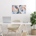thumbnail image 2 of Stupell Industries Pastel Centric Geometrics 2 Piece Wall Plaque Art Set design by Ramona Murdock, 14 x 11, 2 of 7