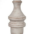 thumbnail image 3 of Vickerman 12" White Washed Turned Wood Finial Ornament, 2 per bag., 3 of 4