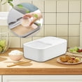 thumbnail image 1 of Dispensador de arroz, almacenamiento de contenedores de granos sellados grandes, contenedor de arroz, organización de la cocina del dispensador de alimentos para arroz, frijoles, granos, Blanco perfecl contenedor de almacenamiento de arroz, 1 of 8