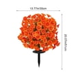 thumbnail image 3 of Artificial Morning Glory Stake, 20 Inch Anti Trap Disc Flower for Outdoor, Realistic Simulation Plant for Courtyard Scenery, Weather Resistant Ground Planting for Garden and Patio, 3 of 6