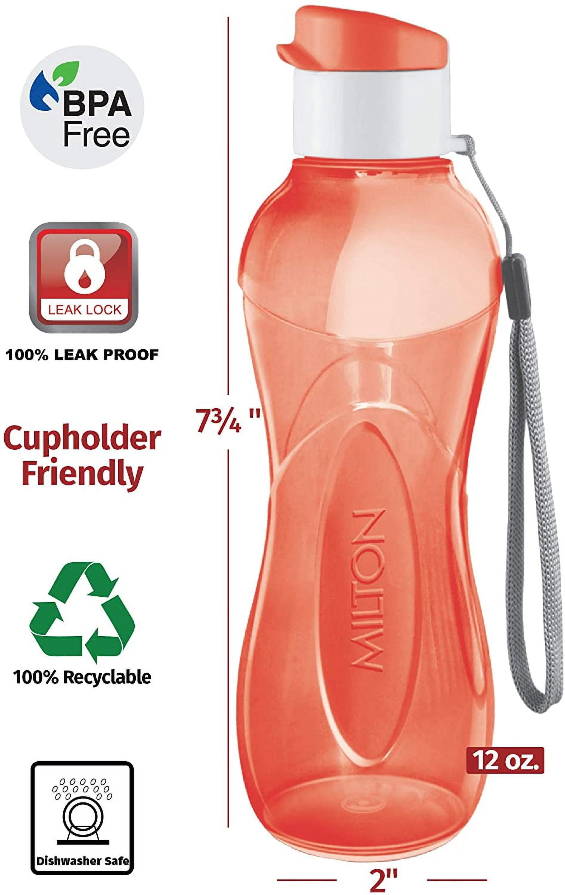 MILTON 12 oz Kids Reusable Water Bottles 108-Pack Leak‑Proof, Multicolor