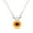 Silver, variant on Guodhu Sweet Sunflower Pearl Leaf Pendant Necklace Resin Daisy Flower Clavicular Chain Fashion Jewelry for Women,Golden Nice Processed