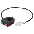 thumbnail image 1 of Horn Headlight Switch, Horn Headlight Handlebar Switch, Black For Scooter Motorcycle, 1 of 8