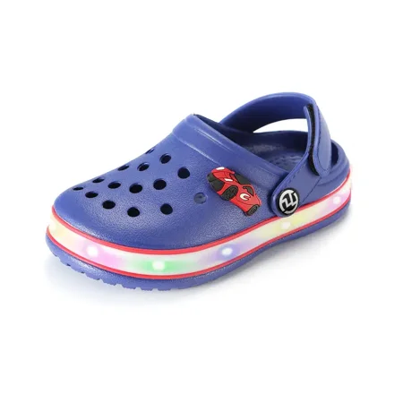 

Kids Boys Girls LED Clogs Cute Lightweight Summer Slippers Garden Beach Sandals