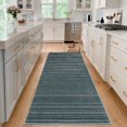 thumbnail image 6 of 2x6 Runner Rug for Kitchen Modern Striped Floor Carpets for Hallway Contemporary Blue Colorful Throw Rugs Machine Washable Non-Slip Low Pile Long Rug Runners for Porch Entryway Laundry Room, 6 of 8