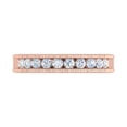 thumbnail image 3 of 1/2 Carat Channel Set Diamond Wedding Ring Band in 14K Rose Gold (Ring Size 5), 3 of 6
