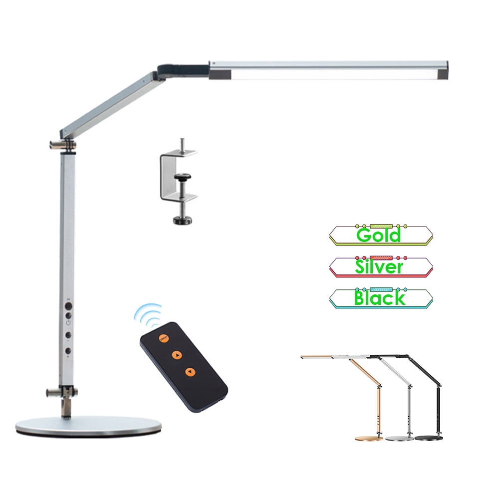 CJC LED Long Arm Desk Lamp, Swing Arm Desk Light, 3 Lighting Modes