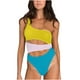 thumbnail image 1 of Conjunto de traje de baño de Bikini calado todo en uno cómodo sin espalda con empalme de Color sólido para mujer con estilo OAVQHLG3B Store  lin121212, 1 of 4