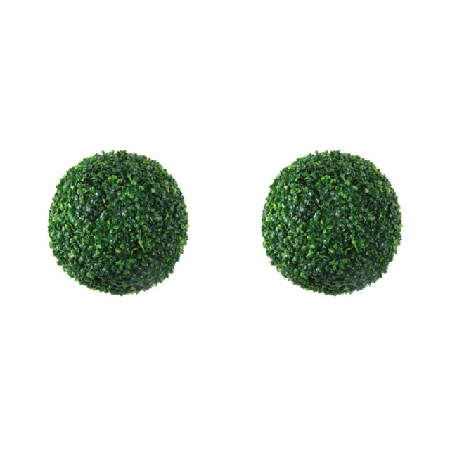 Transemion Balle en Plastique Simulée Apparence Réaliste Polyvalente Verte Intérieure Verte 30cm 2ensemble