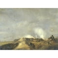 thumbnail image 3 of Pieter Gerardus van Os 18x14 Black Modern Framed Museum Art Print Titled - The Bombardment of Naarden, April 1814 (1814), 3 of 5