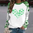 thumbnail image 4 of Giftesty Women's Loose Casual St Patrick's Day Print Crew Neck Raglan Long Sleeve Fashion Sweatshirt for Daily Wear, 4 of 5