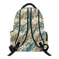 thumbnail image 2 of Chririnla Abstract Brushstroke & Speckle Pattern Lightweight School Bag for Middle School Daily Use, Side Pockets Padded Shoulder 600D Polyester School Backpack, 2 of 10