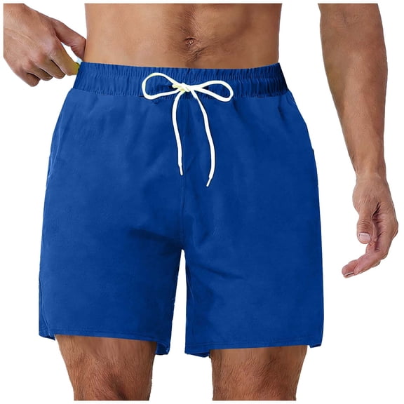 KyCheLot Swim Trunks for Men Quick Dry Elastic Drawstring Waist Bathing Suits Beach Board Shorts Swimwear