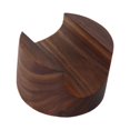 thumbnail image 2 of WeiLaiKeQi Sushi Display Holder Decorative Wooden Sushi Holder for Desk Kitchen Parties round dark wood, 2 of 9