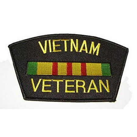 VIETNAM VETERAN W/ SERVICE RIBBON PATCH GREEN GOLD RED CAMPAIGN SOUTH ...