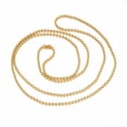thumbnail image 2 of 304 Stainless Steel Ball Chain Necklaces Making Round Golden 23.6 inch(60cm) 2.4mm 304 Stainless Steel, 2 of 2