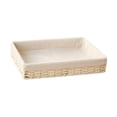 thumbnail image 2 of Canasta tejida de escritorio de escritorio Organizador Canasta de picnic Canasta de almacenamiento hecha a mano Bin organizador rectangular para patio Beige l, 2 of 8