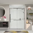 thumbnail image 7 of Transolid EBPT608010C-R-BN 80" High X 60" Wide Bypass Frameless Shower Door - Nickel, 7 of 7