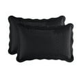 thumbnail image 6 of IR Imperial Rooms 3-Piece California King Quilt Set Chevron Microfiber Bedspread with 2 Pillow Shams, Black, All-Season, Washable, Lightweight & Cozy, 6 of 18