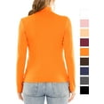 thumbnail image 3 of Stretch Is Comfort Women's Oh So Soft Long Sleeve Mock Neck Top | Adult Small-Large, 3 of 6