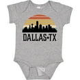 thumbnail image 3 of Inktastic Dallas Texas Skyline Vintage Boys or Girls Baby Bodysuit, 3 of 5