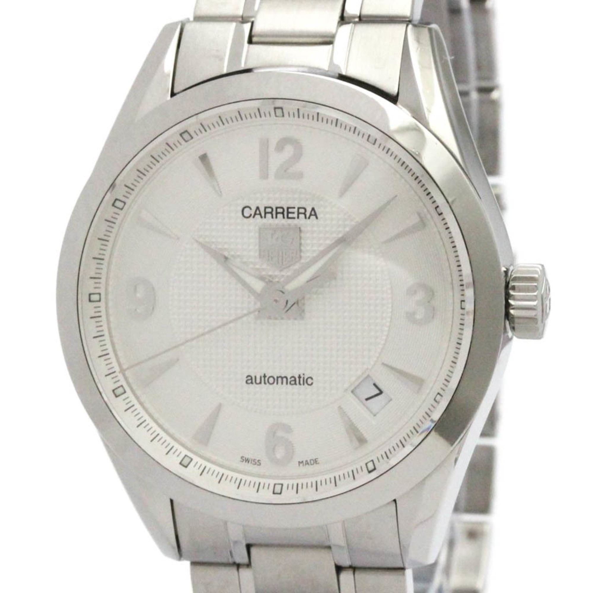 Pre-Owned TAG HEUER Carrera Automatic Stainless Steel Mens Watch WV2210 Polished (Good)