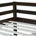 thumbnail image 3 of Noble House Full Loft Bed, Solid Rubber Wood Frame with Ladder, Safety Guardrails and Underbed Space, Espresso, 3 of 8