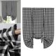 thumbnail image 4 of Buffalo Tie Up Window Cortinas - Cortinas de cenefa de cocina semitransparentes con bolsillo para barra, cortinas de cocina, 42 pulgadas, 1 Negro Macarena cortinas a cuadros de búfalo, 4 of 8