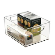 iDesign, Linus Collection Clear Recycled Plastic, Extra-Large Fridge and Freezer Organizer Bin