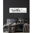 thumbnail image 4 of CDDposter Together is My Favorite Place to Be Sign: Couples Bedroom Wall Decor Above Bed Modern Framed Farmhouse Rustic Family Signs Master Bedroom Wall Decor Hanging Wall Plaques with Sayings 12x40, 4 of 7